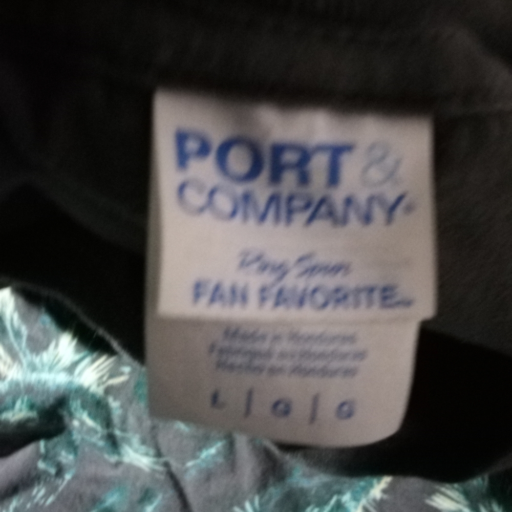 Port and Company Black Short Sleeve Tee